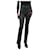Christian Dior Pantalon enduit de vinyle noir - taille UK 8 Viscose  ref.1129334
