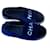 Chanel espadrillas Blu navy Velluto  ref.1129342
