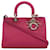 Satchel Dior rosa mediano Diorissimo Cuero Becerro  ref.1129436