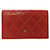 Chanel Matelassé Rot Leder  ref.1129591