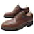 PARABOOT DERBY AVIGNON SHOES 8.5F 42.5 DEMI SHOOTING LEATHER SHOES Brown  ref.1129779