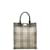 Burberry Canvas-Einkaufstasche mit House Check-Muster Braun Leinwand  ref.1129845