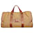 Lancel Beige Toile Tan Cuir Top Poignées Sac week-end Grand bagage de voyage à main Coton Marron  ref.1129959