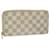 Louis Vuitton Portefeuille zippy Branco Lona  ref.1130060