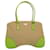 PRADA Borsa Tote Tela Beige Verde Auth 58770  ref.1130163