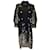 HIGH Black Embroidered lined Breasted Wool Trench Coat  ref.1130509