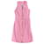 Moschino Alta Costura Rosa / Vestido de crepé sin mangas con detalle de cremallera plateado Viscosa  ref.1130541