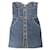 Autre Marque Moschino Couture Blue 2020 Crystal Embellished Strapless Denim Mini Dress Cotton  ref.1130605