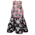 Autre Marque Mary Katrantzou Mini-robe trapèze sans manches rose à imprimé multi-bijoux Polyester Multicolore  ref.1130629