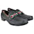 Gucci Schwarze Horsebit-Web-Loafer Leder  ref.1130630