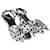 Balenciaga Sandalias plateadas con tira al tobillo y lazo tipo cuchillo a lunares Plata Cuero  ref.1130640