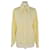 Joseph Yellow/White Checkered Charlie Longsleeve Shirt Viscose  ref.1130642