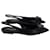 Saint Laurent Chaussures Plates Anais Bow Slingback en Cuir Noir  ref.1130773