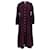 Tommy Hilfiger Damen-Hemdkleid mit drei Viertelärmeln und Schottenkaro aus roter Viskose Zellulosefaser  ref.1130780