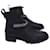 Jimmy Choo Cruz Combat Boots avec cristaux en cuir noir  ref.1130799