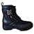 GIVENCHY LEATHER TERRA BOOTS WITH BUCKLE 4g Black  ref.1130872
