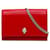 Borsa a tracolla con teschio rosso di Alexander McQueen Pelle Vitello simile a un vitello  ref.1130939