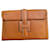 Hermès HERMES JIGE BEUTEL Kamel Leder  ref.1131402