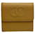 Timeless Chanel Logo CC Bege Couro  ref.1131432