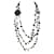 CHANEL NECKLACE Silvery Olive green Light green  ref.1131610