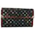LOUIS VUITTON Portefeuille Multicolore International Wallet M92658 LV Auth e4292 Noir  ref.1131715