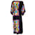 Autre Marque Robe d'escapade en crêpe imprimée multicolore La linedJ noire Viscose  ref.1131990