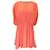 Autre Marque Valentino Coral Embellished Collar Silk Dress Orange  ref.1132003
