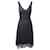Ralph Lauren Spitzenkleid in A-Linie aus schwarzem Polyester  ref.1132039