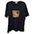 Camiseta con estampado de palmeras de algodón negro de Saint Laurent  ref.1132042