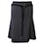 Falda con cinturón de invierno Emporio Armani en lana negra Negro  ref.1132059