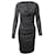 Gucci Anthracite Cowl Neck Midi Dress in Grey Cashmere Wool  ref.1132060