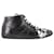 Maison Martin Margiela Replika von Maison Margiela High-Top-Sneakern aus schwarzem Leder  ref.1132065