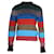 Victoria Beckham Lurex-Streifen-Rundhalspullover aus mehrfarbiger Baumwolle Mehrfarben  ref.1132070
