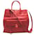 Balenciaga Leather Padlock All Afternoon Tote 293861 Red Pony-style calfskin  ref.1132141