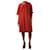 Autre Marque Rust orange short-sleeved linen dress - size UK 14  ref.1132198
