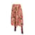 Ulla Johnson Orange printed skirt - size UK 12 Silk  ref.1132209