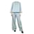 Autre Marque Ensemble pantalon large et chemise bleu marine - taille UK 8 Coton  ref.1132212