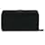 Prada Black Saffiano Zip Around Long Wallet Leather  ref.1132262