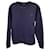 Acne Studios Face-Patch Sweater in Navy Blue Cotton  ref.1132302