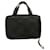 Salvatore Ferragamo Black Signature Canvas Toiletry Case Cosmetic Bag Handbag Cotton  ref.1132424