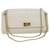 CHANEL Choco Bar line Bolsa de ombro com corrente de couro branco CC Auth bs10047  ref.1132532