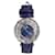 Swarovski Feine Uhren Marineblau Leder Stahl  ref.1132646