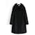 Prada AW06 Manteau noir à col en fourrure de laine Angora  ref.1132684