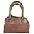 Sac Miu Miu en cuir embossé crocodile avec fermeture zippée Coton Polyester Rose  ref.1132696