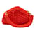 Bottega Veneta Tomato / Gold Chunky Knit Top Handle Bag Red Cloth  ref.1132712