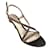 Autre Marque Giorgio Armani Taupe / Brown Snake Print Sandals Exotic leather  ref.1132717