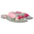 Dolce & Gabbana Mules Aladino pivoines brodées de roses métallisées Toile  ref.1132789