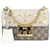 Gucci Beige/White GG Small Padlock Shoulder Bag Leather  ref.1132795