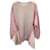 Stella Mc Cartney Stella McCartney Lace-Trimmed Oversized Sweater in Beige Wool Multiple colors  ref.1132886
