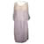 Acne Studios Midi Dress in White Polyester Beige  ref.1132889